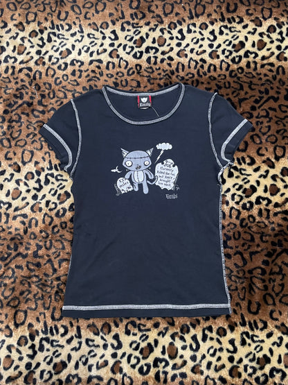 emily the strange kitty baby tee
