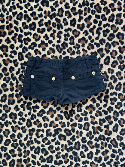 japanese lace mini shorts