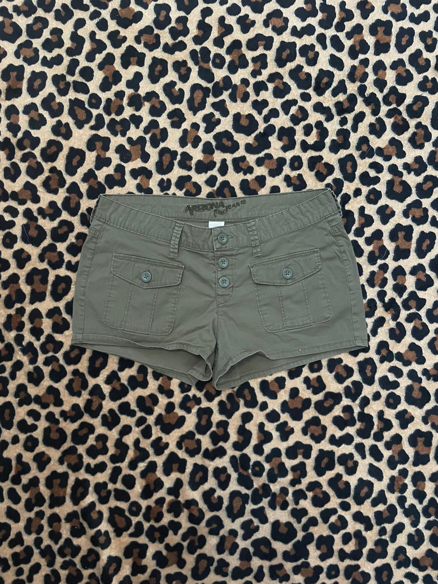 arizona co. pocket lowrise mini shorts