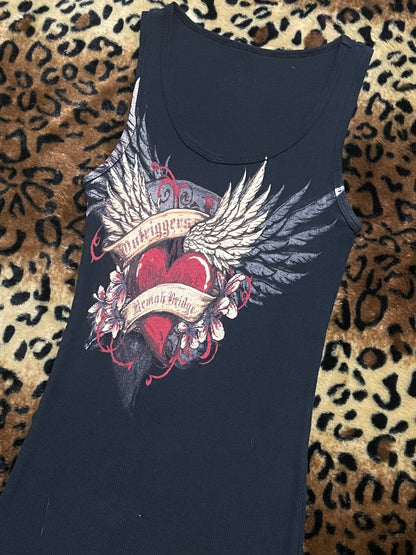 heart angel wing tank