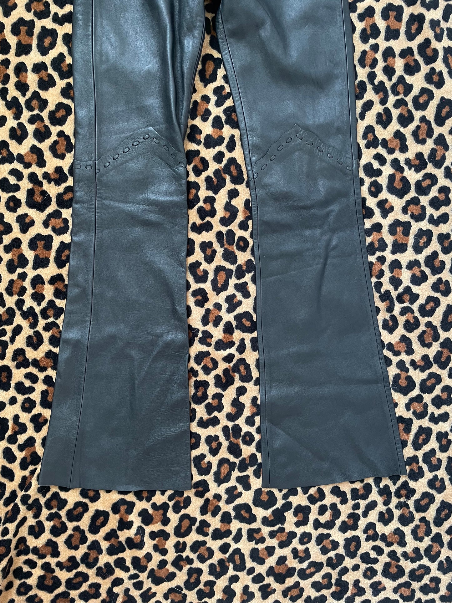 bebe low rise leather pants