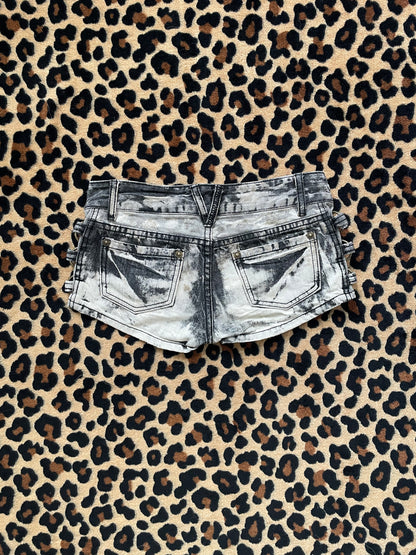 japanese denim mini shorts