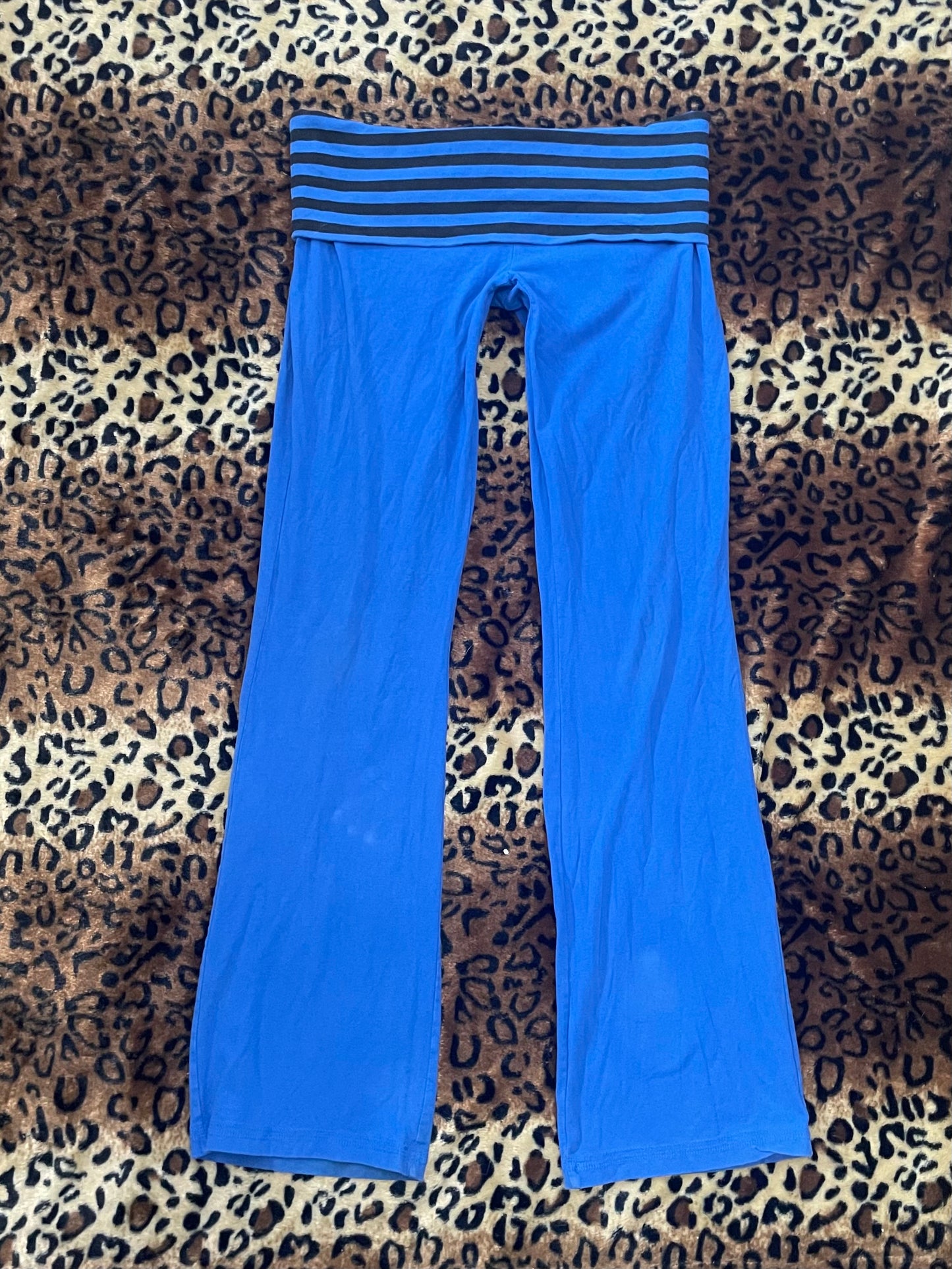 mossimo striped lowrise foldover leggings