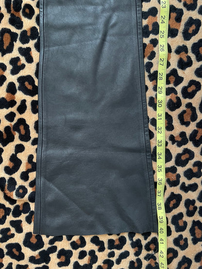 bebe low rise leather pants