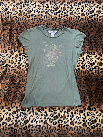 aeropostale flower baby tee