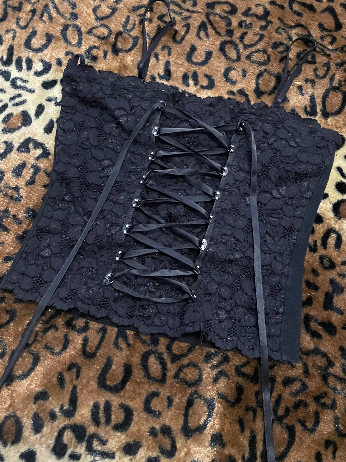 lace corset style tank