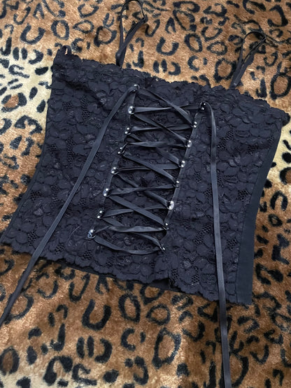 lace corset style tank