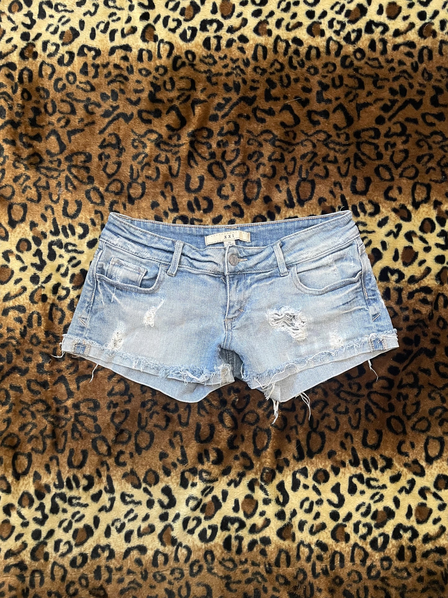 XXI lowrise denim mini shorts