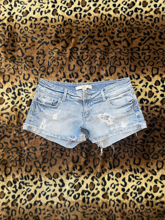 XXI lowrise denim mini shorts