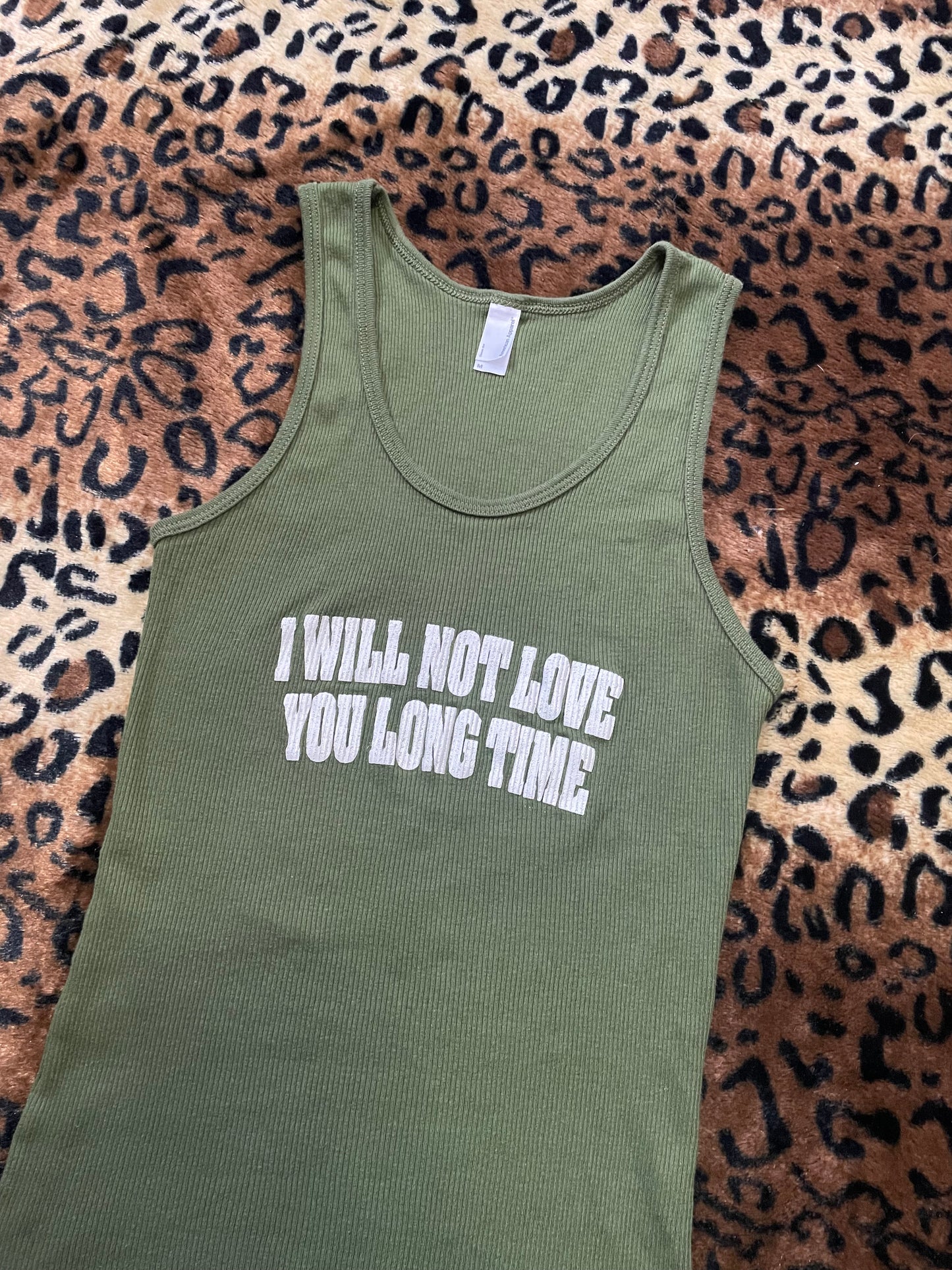 american apparel “i will not love you long time”