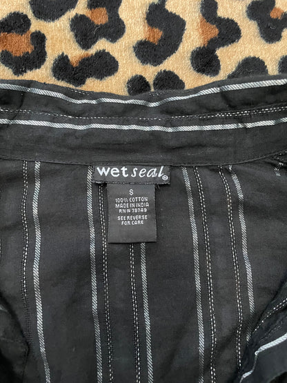 wet seal pinstripe button up