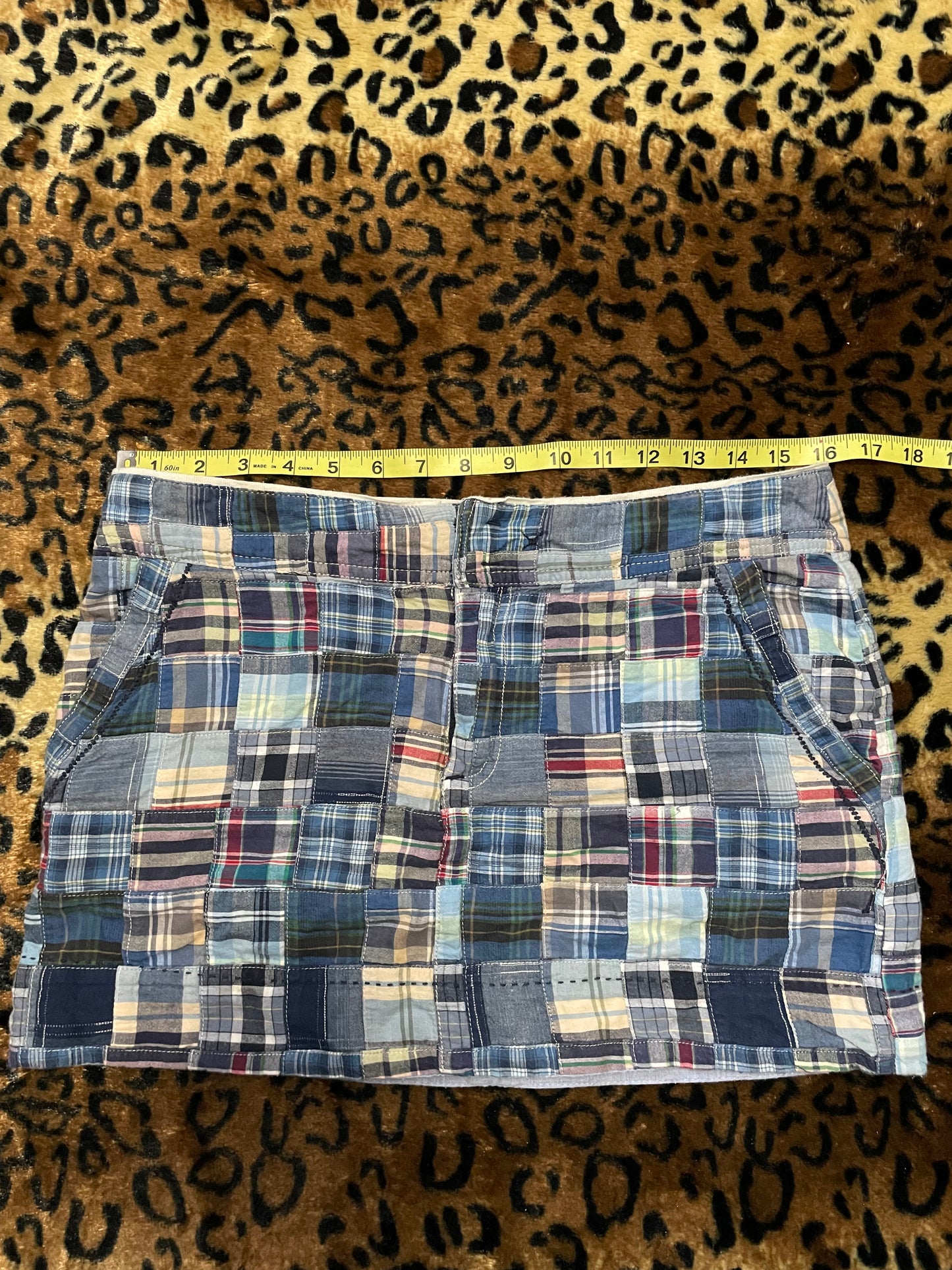 american eagle patch work mini skirt