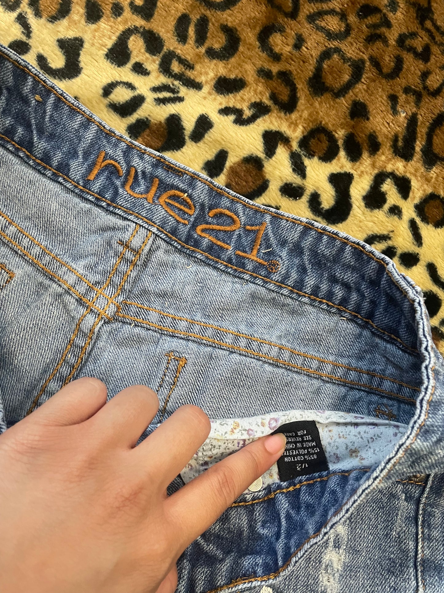 rue21 lowrise denim mini shorts