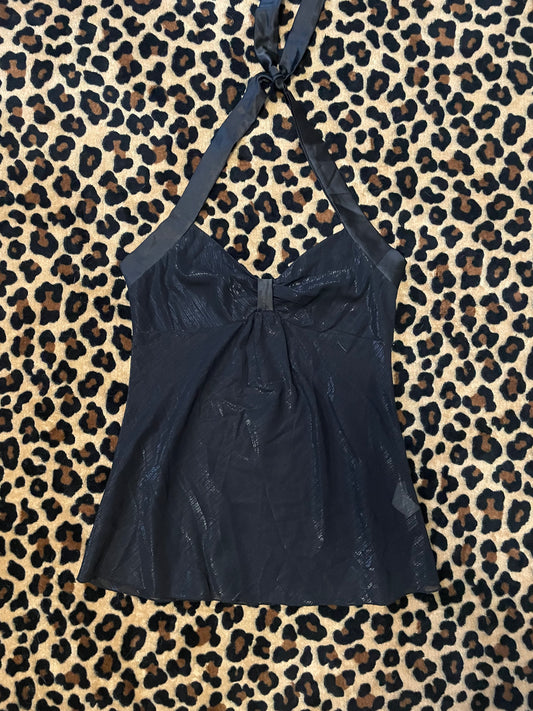forever21 sheer babydoll halter top