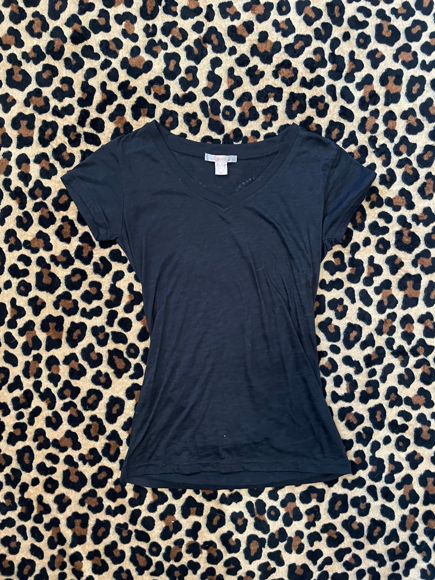 bedazzled angel wing tee