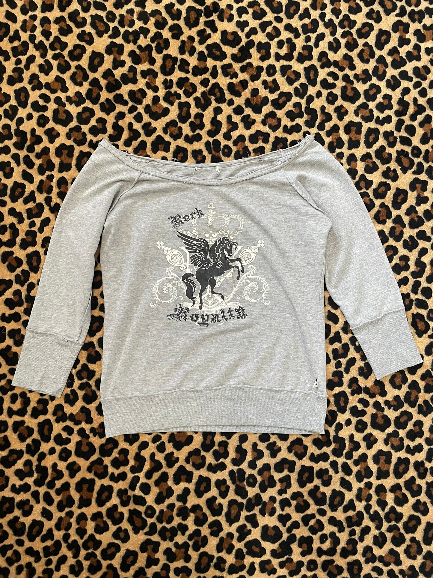 self esteem rock off the shoulder sweater