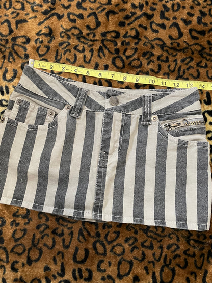 ghost of harlem striped mini skirt