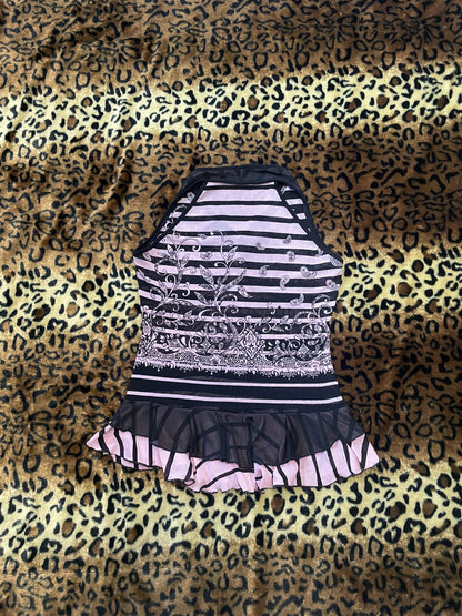babydoll lace striped cami