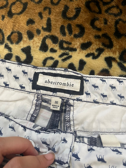 abercrombie plaid lowrise mini shorts