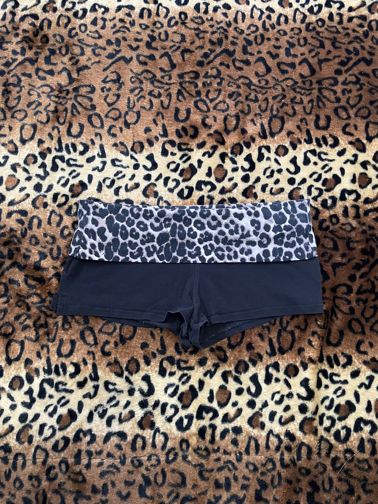 express foldover lowrise mini shorts