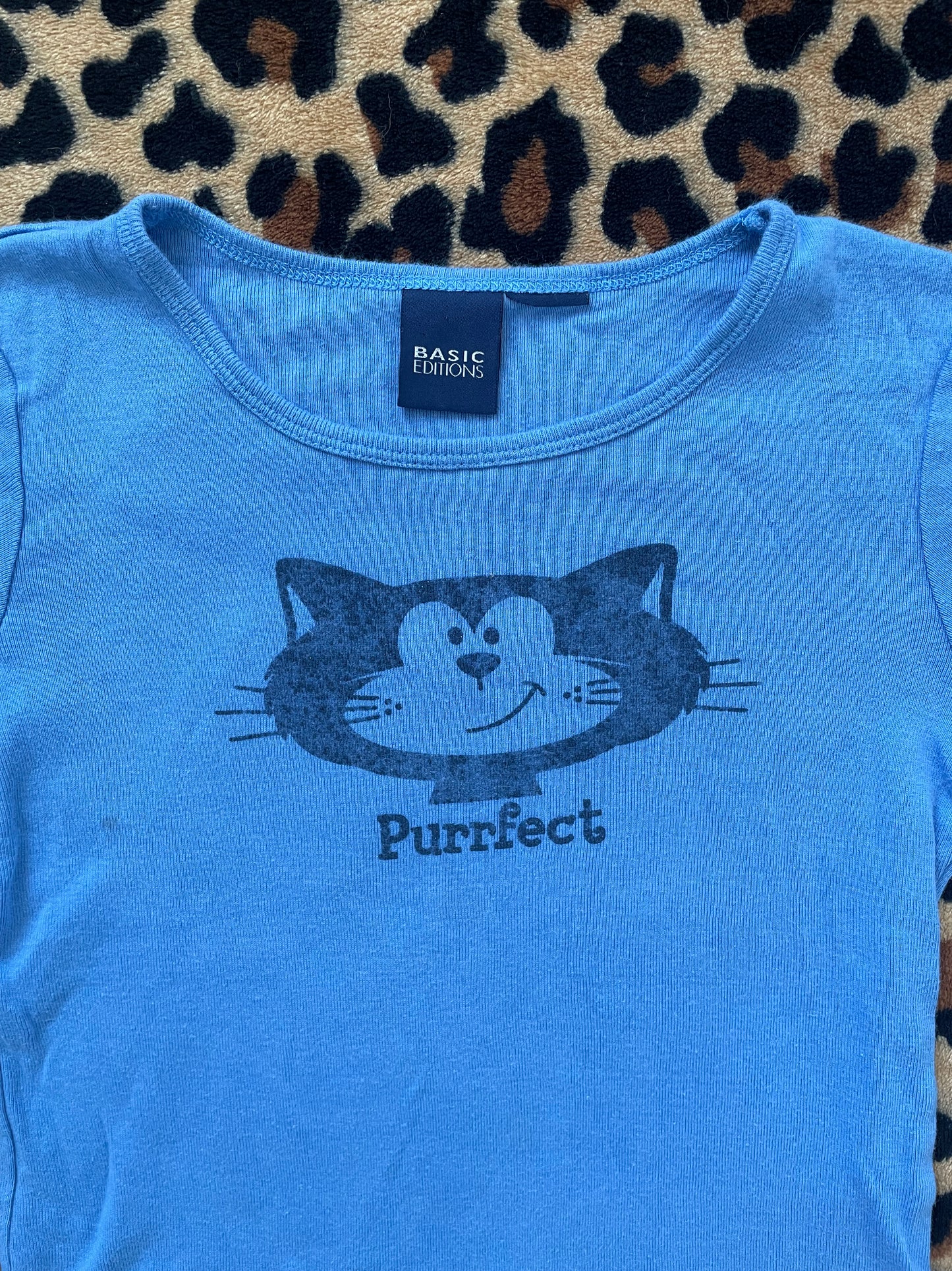 purrfect cat baby tee