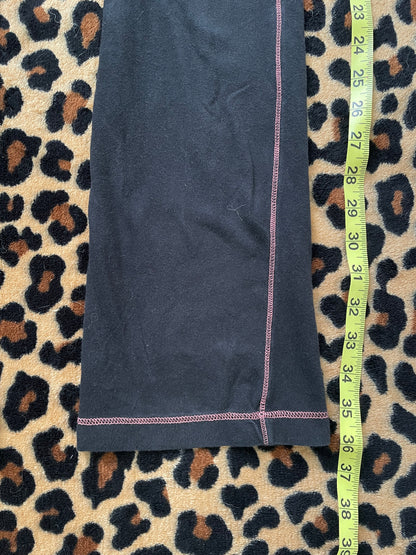 owl foldover lowrise flare leggings