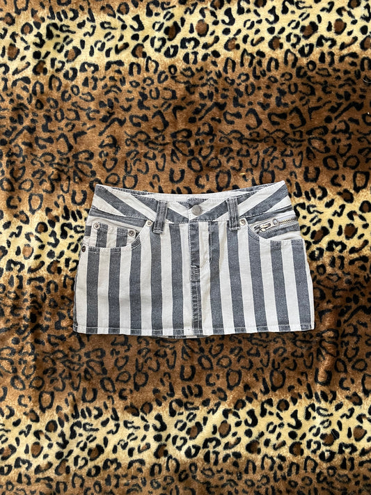 ghost of harlem striped mini skirt