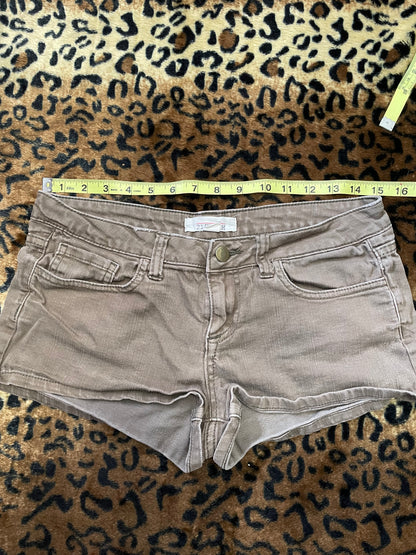 lowrise brown/green mini short