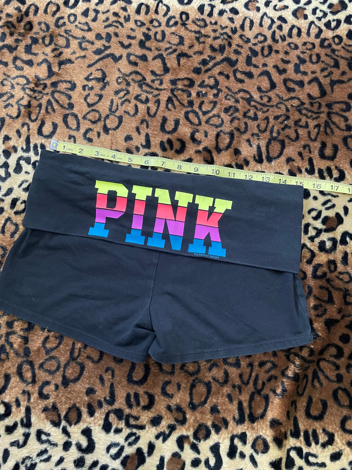 VS Pink lowrise foldover mini shorts