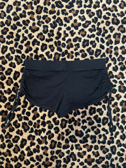 Op drawstring booty shorts