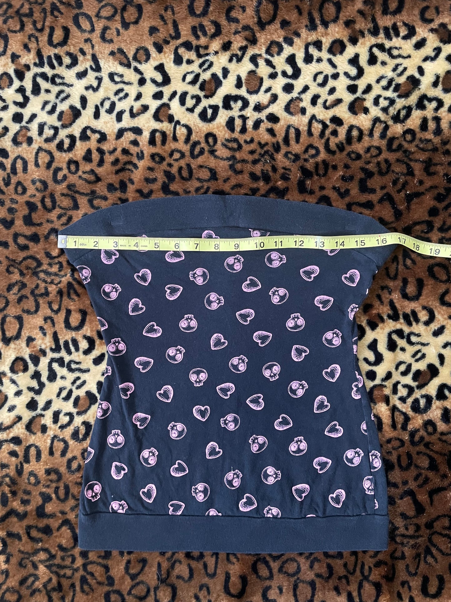 morbid threads skull tube top