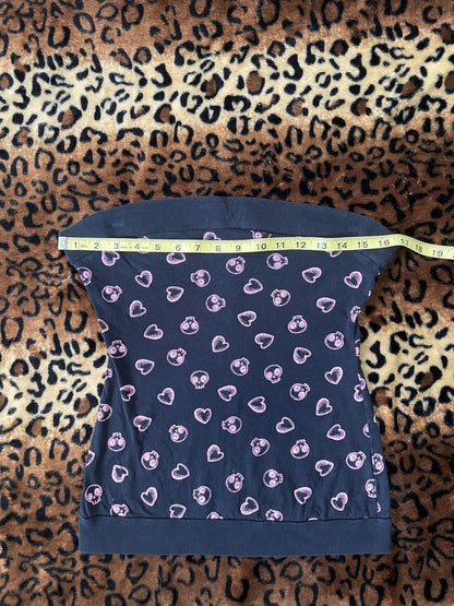 morbid threads skull tube top