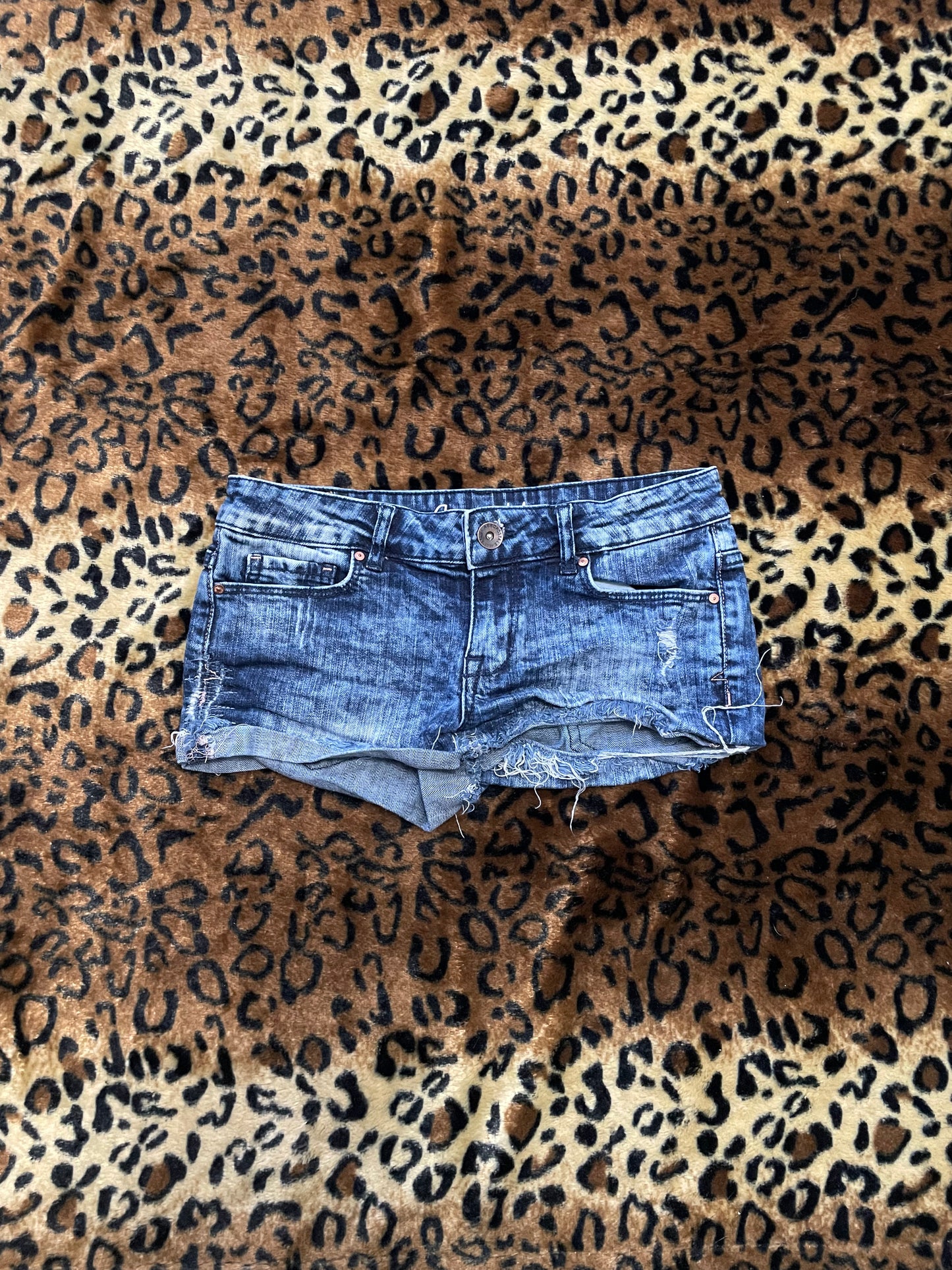 aeropostale denim lowrise mini shorts