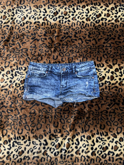 aeropostale denim lowrise mini shorts