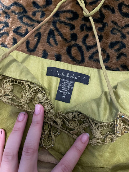 silk babydoll halter top