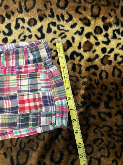 american eagle low rise plaid mini shorts
