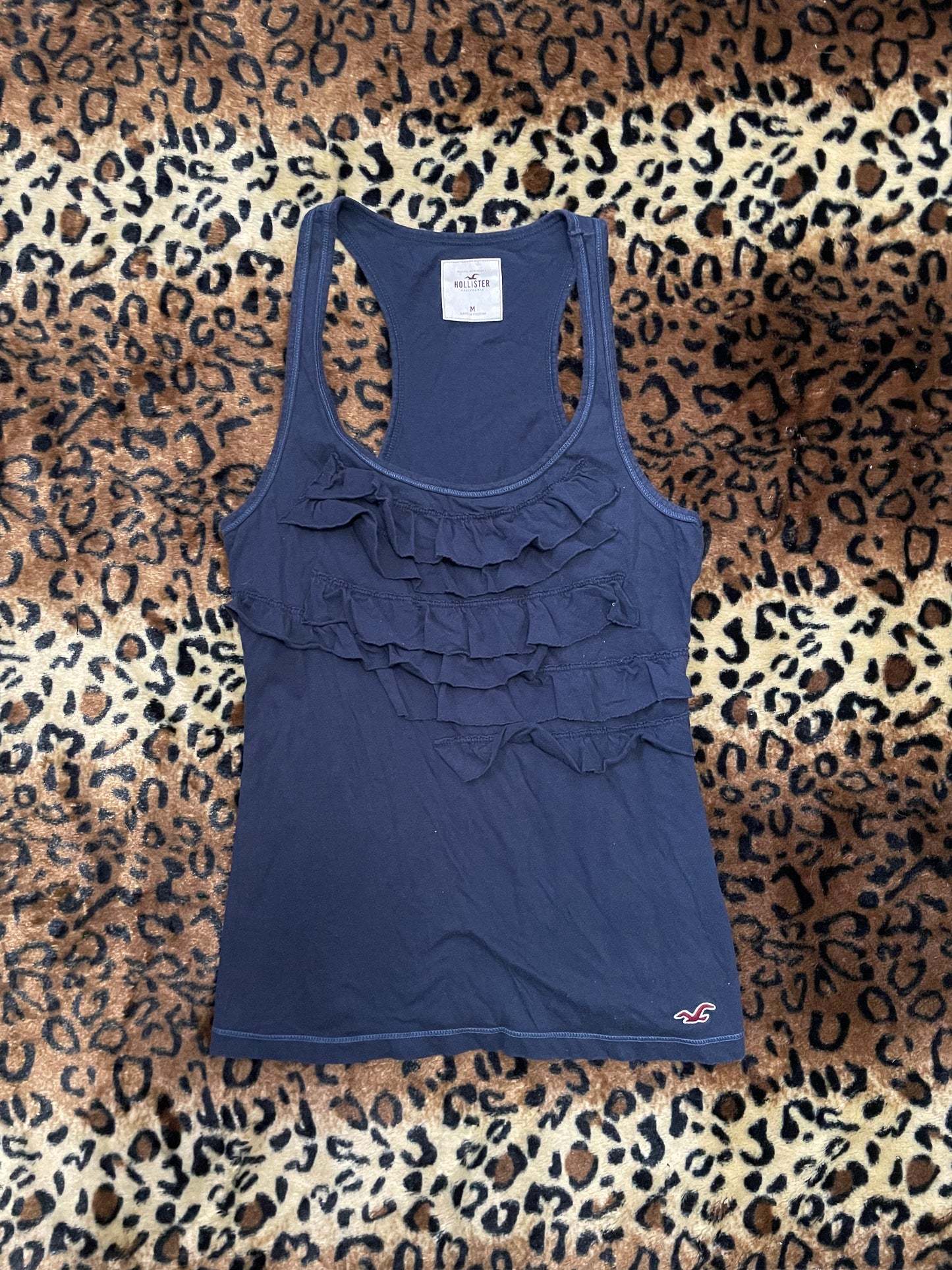 hollister frilly tank