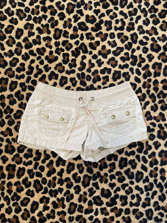 old navy cargo lowrise mini shorts