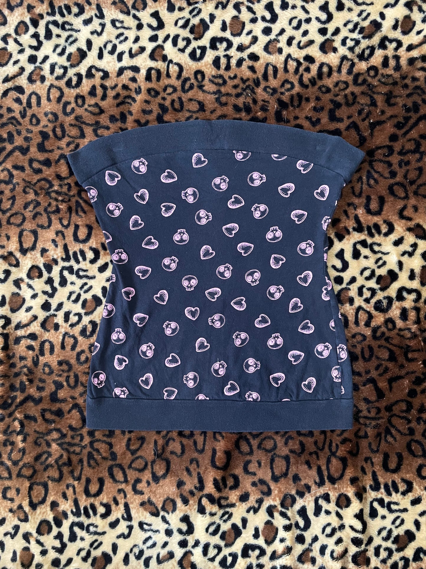 morbid threads skull tube top
