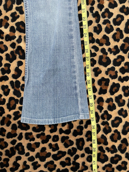 lowrise flare pocket jeans