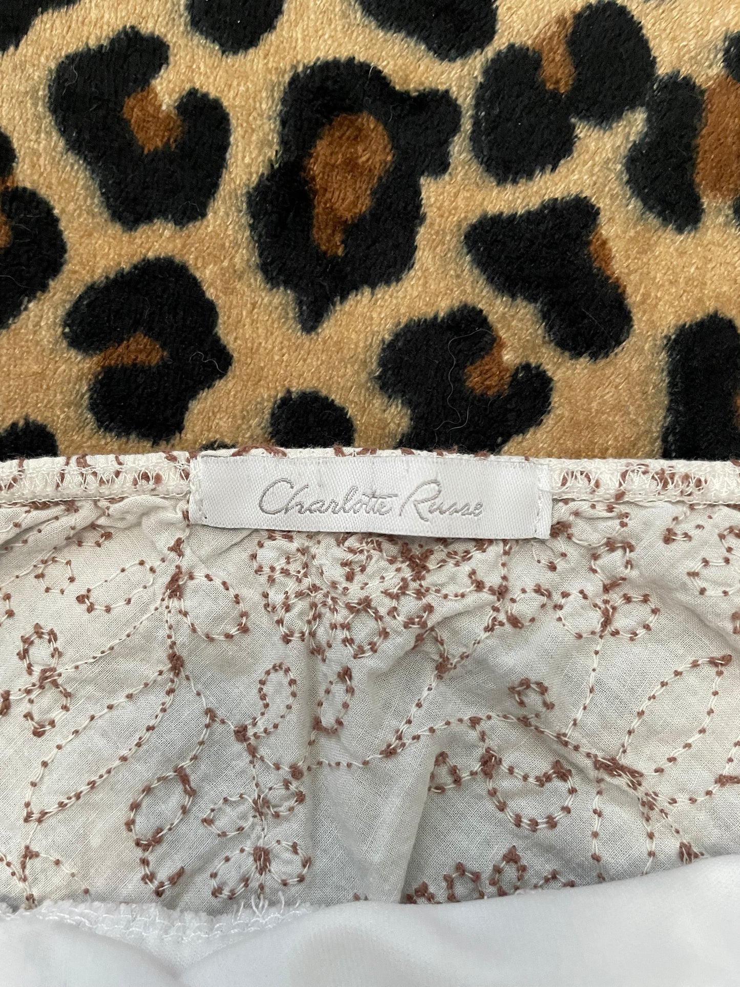 charlotte russe embroidered babydoll tank