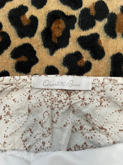 charlotte russe embroidered babydoll tank