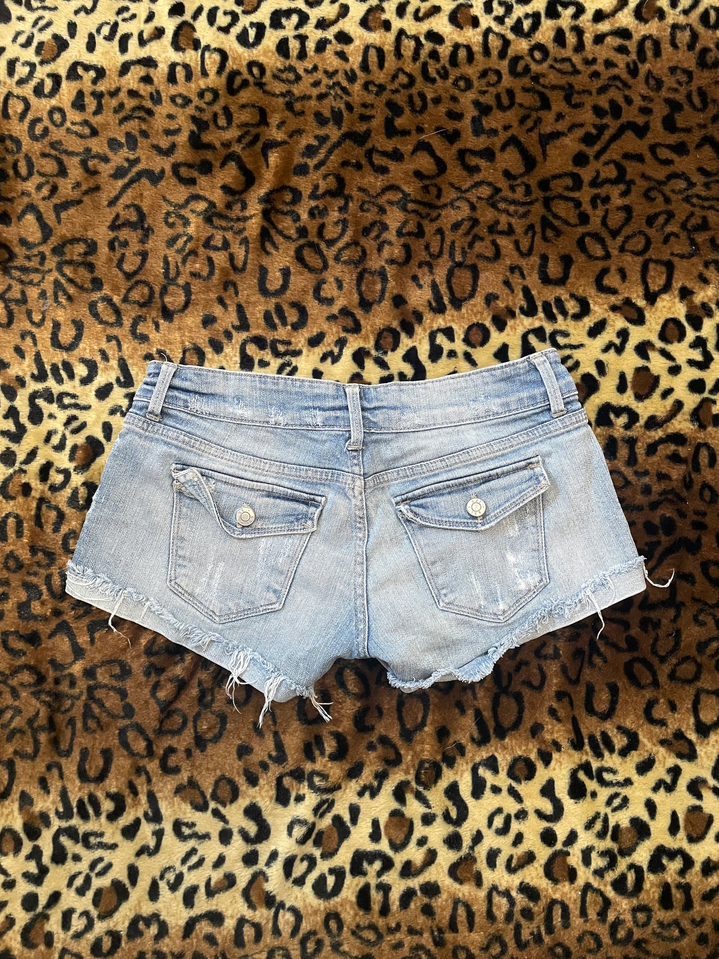 XXI lowrise denim mini shorts