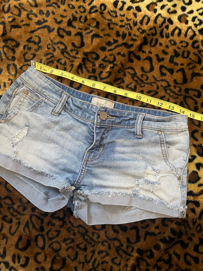 BKE lowrise denim mini shorts