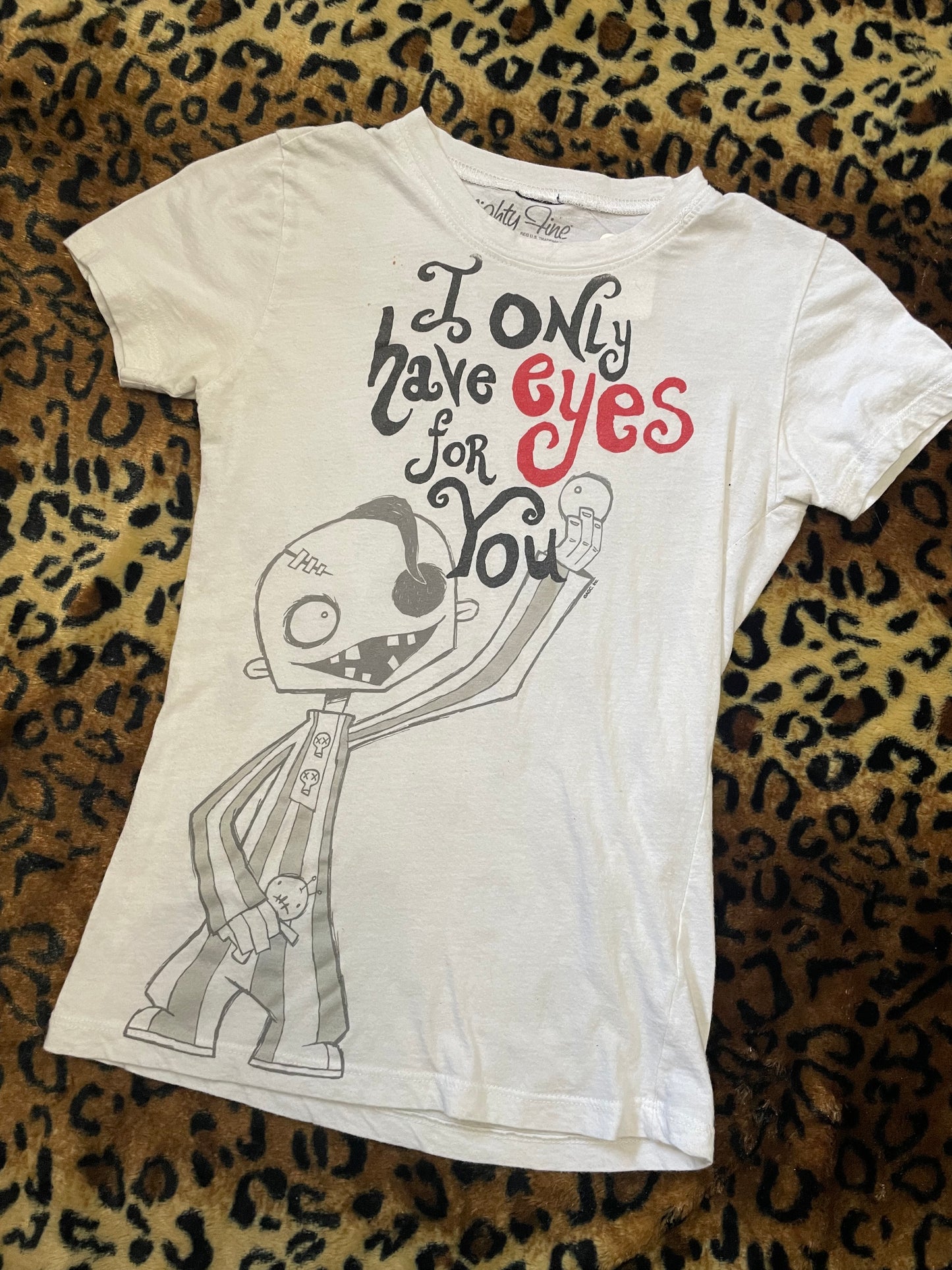 mighty fine “only have eyes for you” baby tee