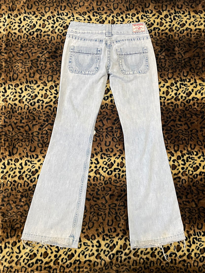 true religion lowrise flare jeans