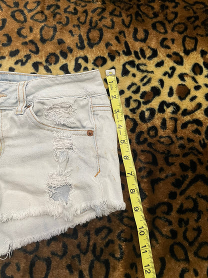 american eagle lowrise denim mini shorts