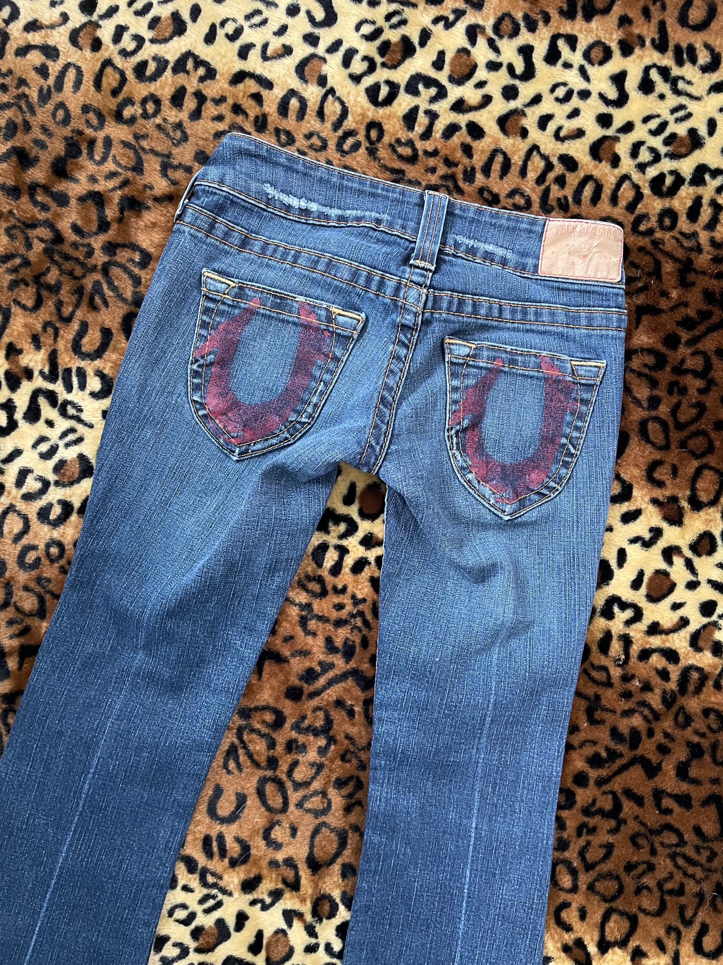 true religion lowrise flare jeans