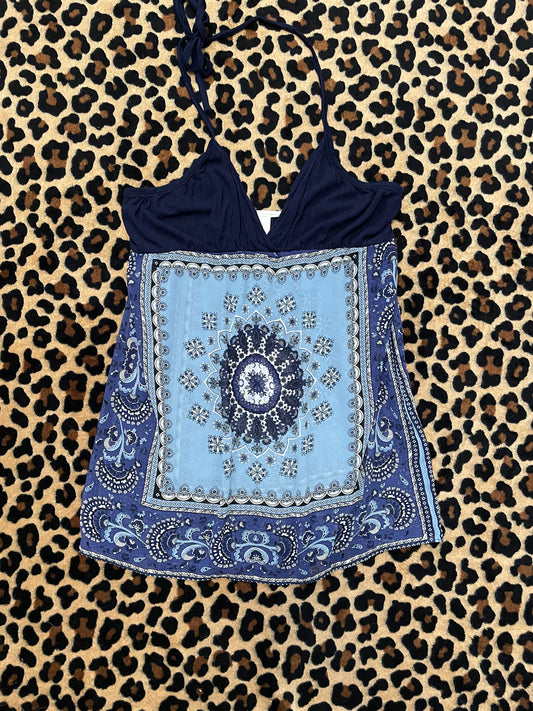 charlotte russe babydoll silk halter