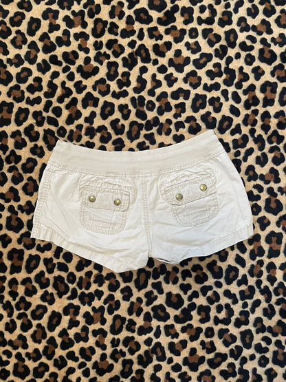 old navy cargo lowrise mini shorts